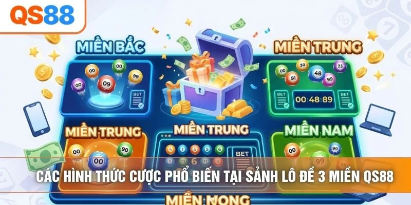Các hình thức cược phổ biến tại sảnh lô đề 3 miền QS88 Các hình thức cược phổ biến tại sảnh lô đề 3 miền QS88