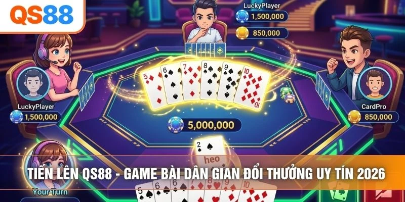 Tiến Lên QS88 - Game Bài Dân Gian Đổi Thưởng Uy Tín 2026